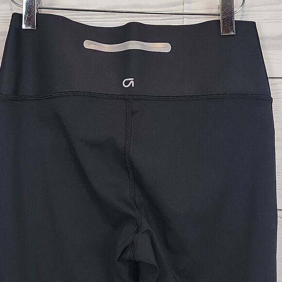 Gap Fit Sculpt Revolution leggings - black with neon stripes Women's Size M - Picture 4 of 11